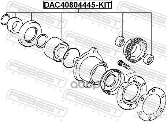 Подшипник ступ.toyota land cruiser prado J90 95