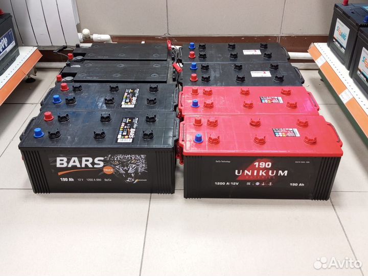 Аккумуляторы на грузовые авто и спецтехниу 6CT-190