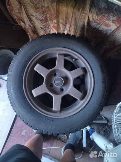 Диски кованные r14 4 100 и новая зимняя резина