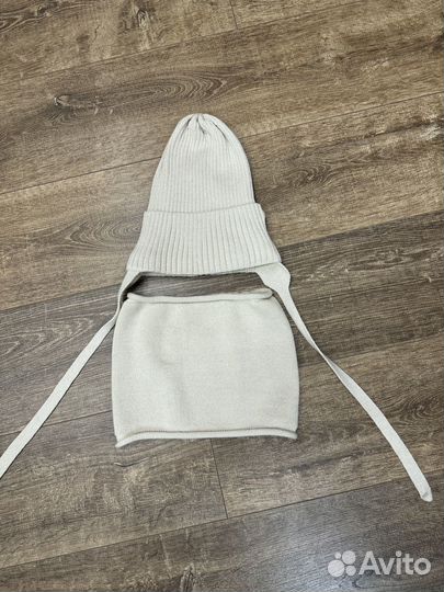 Комплект шапка и снуд для мальчика 50-52