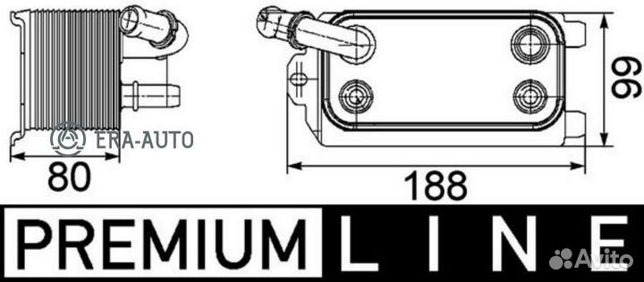 Mahle CLC72000P Масляный радиатор