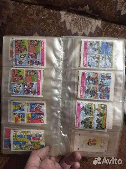 Вкладыши от жвачек