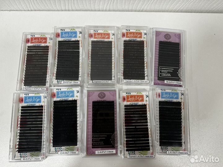 Ресницы для наращивания enigma, lash go