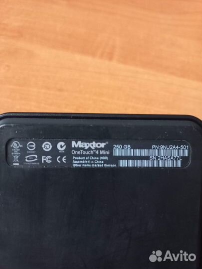 Внешний жесткий диск Maxtor 250 гб переносной