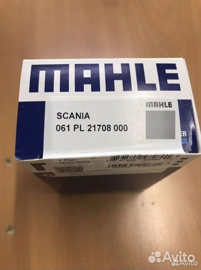 Вкладыши шатунные Scania DC13