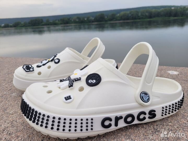 Crocs сабо яркие, мягкие унисекс