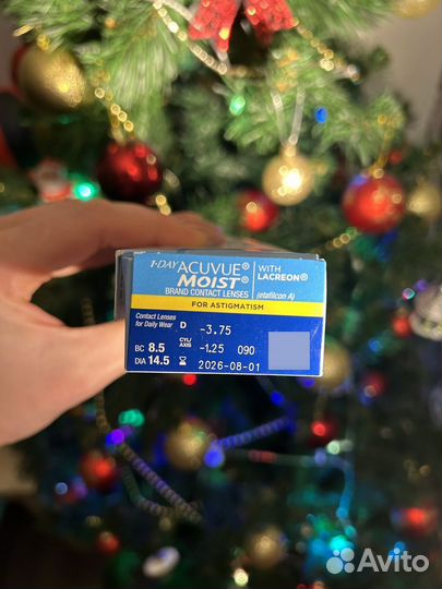 Линзы контактные однодневные -3.75 астегматизм