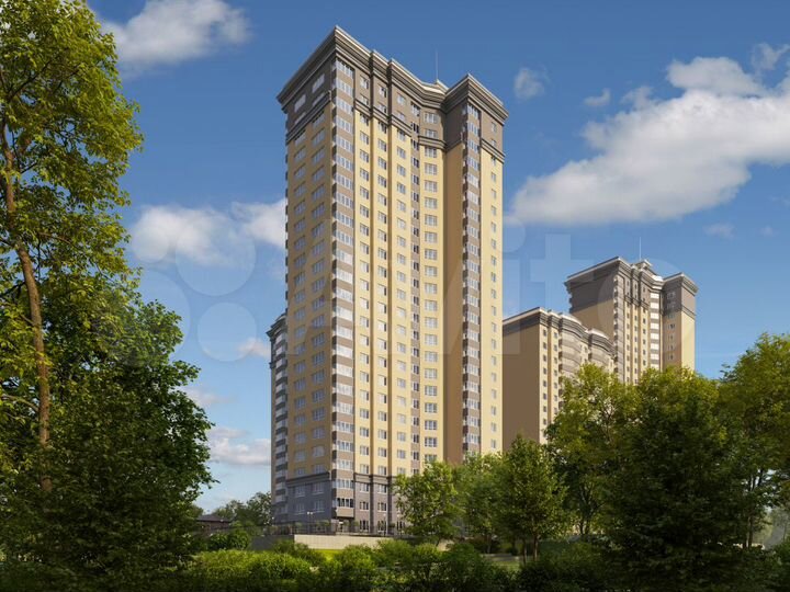 2-к. квартира, 54,2 м², 3/25 эт.