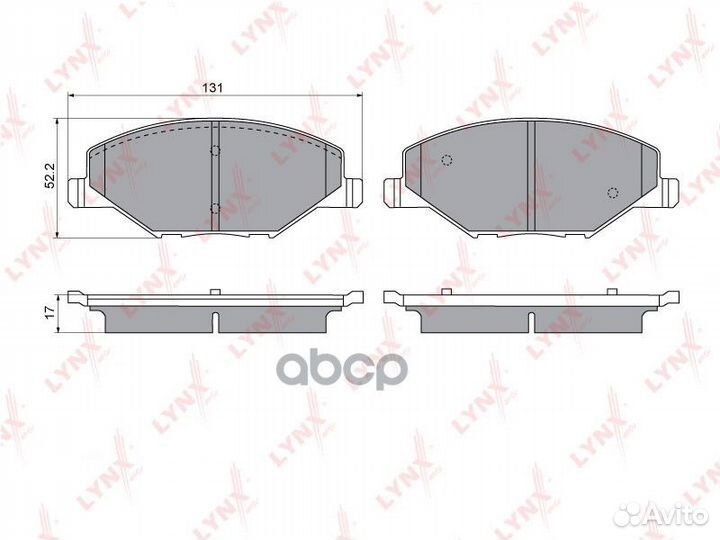 Колодки тормозные передние skoda Fabia 1.2 11