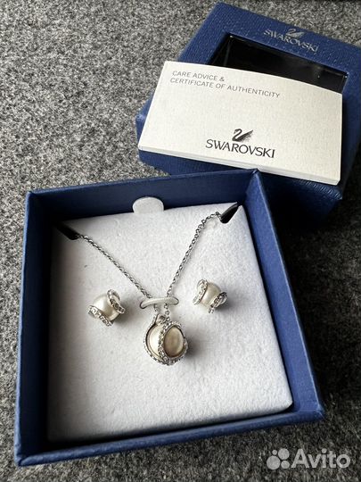 Swarovski подвеска и серьги