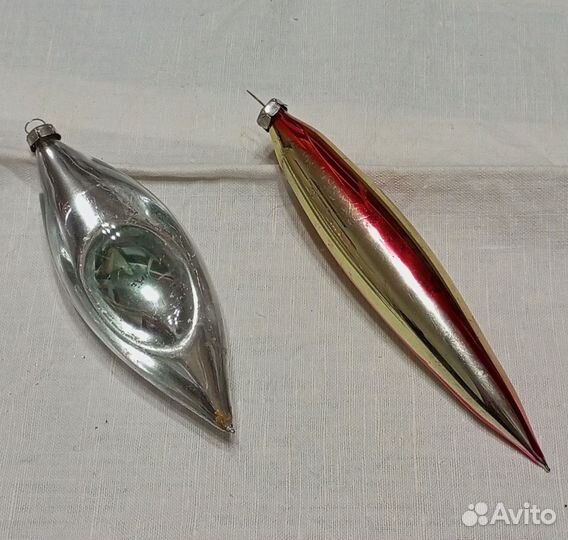 Елочные игрушки. СССР. Светофоры. Волчок. Орехи