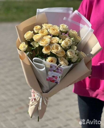 Цветы розы букет