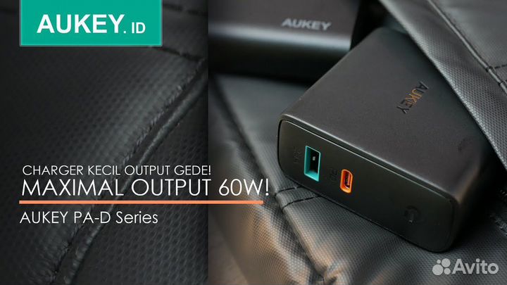 Зарядное устройство aukey 60w USB-C