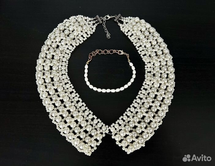 Бижутерия Воротник Ожерелье и браслет жемчужные