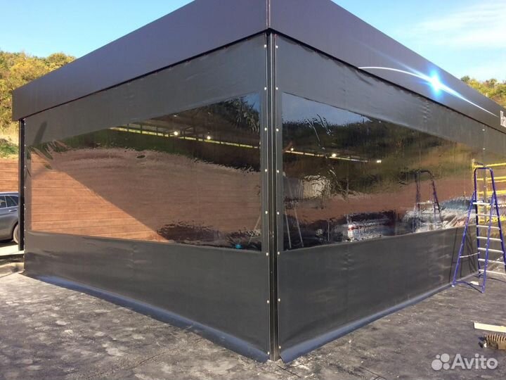 Изготовление тентов, мягких окон. Аренда шатров