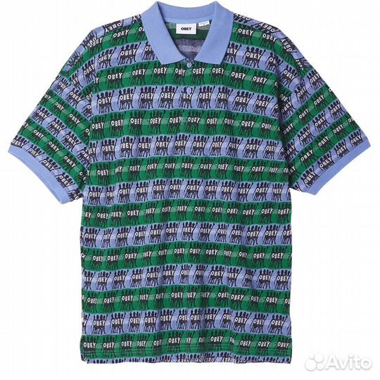 Поло Obey Praise Jacquard Polo Iris Flower Multi