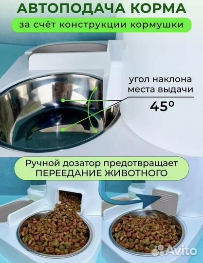 Автоматическая кормушка для кошек новая