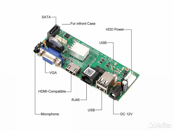 Видеорегистратор xmeye NVR H.265 16CH 4K