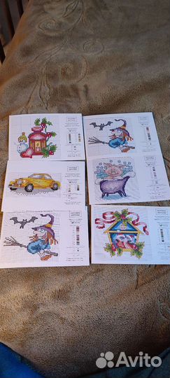 Почтовая карточка схема (для вышивки крестом)