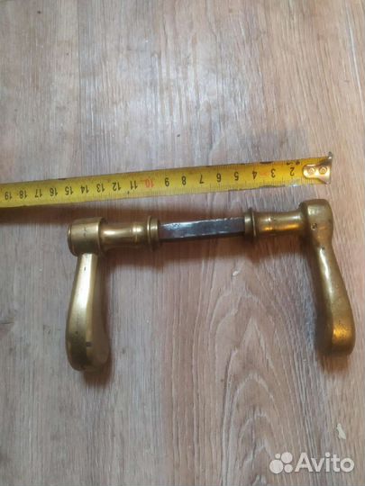 Дверная ручка бронза, старинная