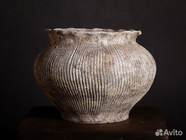 Авторское керамическое кашпо Rustic Pot 18