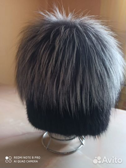 Шапка женская чернобурка