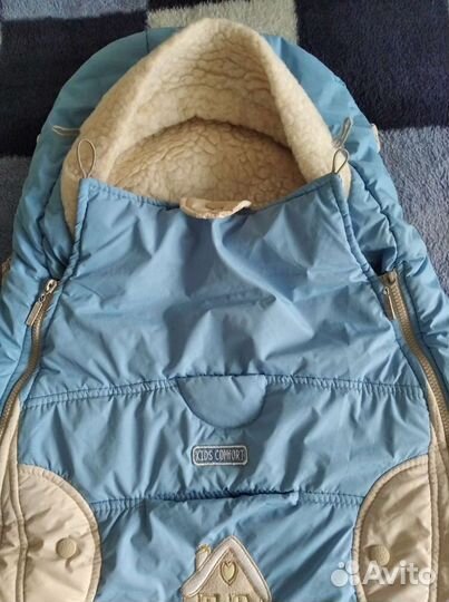 Конверт на выписку, меховой, зимний