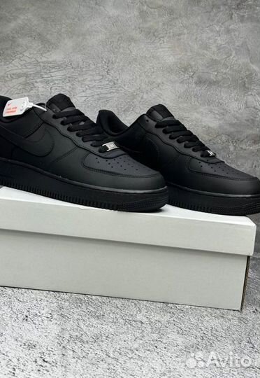 Кроссовки Nike Air Force 1 Supreme Black