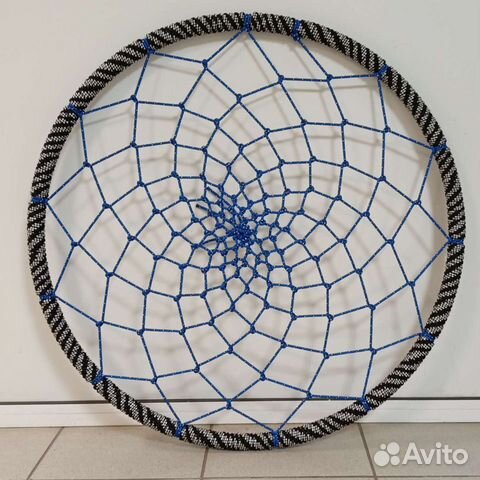 Качели 90 см с синей сеткой