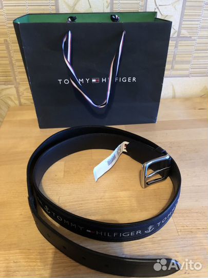 Мужской кожаный ремень Tommy Hilfiger Новый