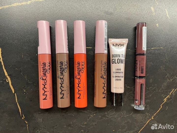 NYX Хайлайтер, жидкая матовая помада, блеск