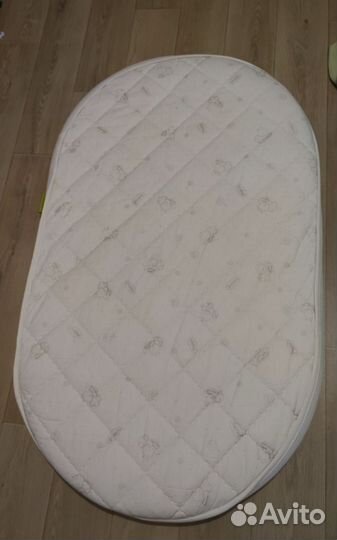Матрас для овальной кроватки 75*125