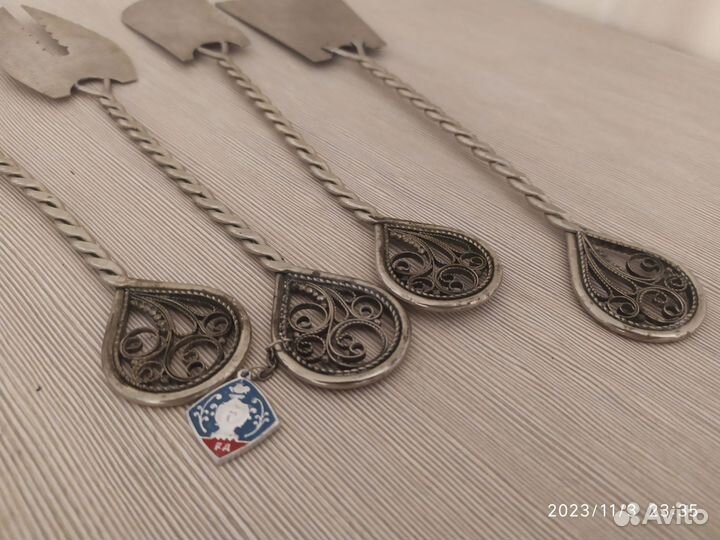 Лопатки для торта мельхиор скань СССР