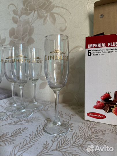 Фужеры для шампанского 6 шт в коробке