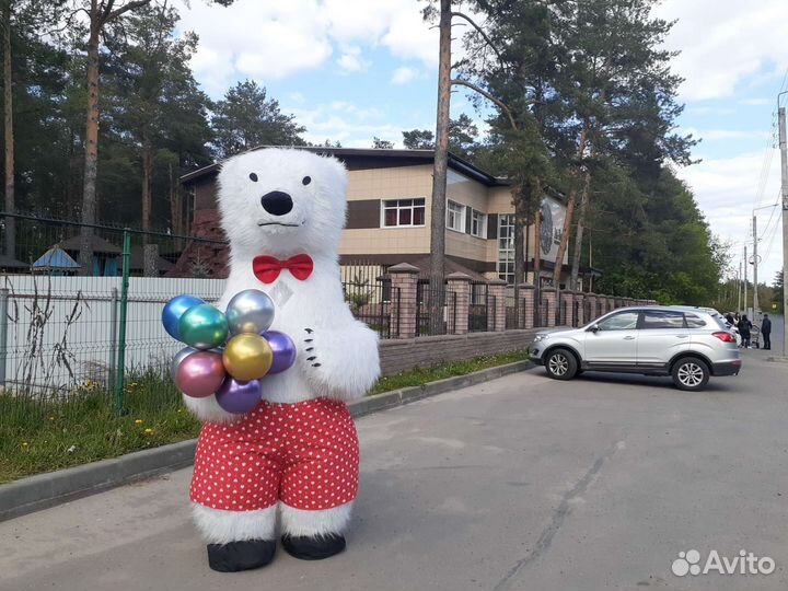 Ростовые куклы Белый Мишка на ваше мероприятие