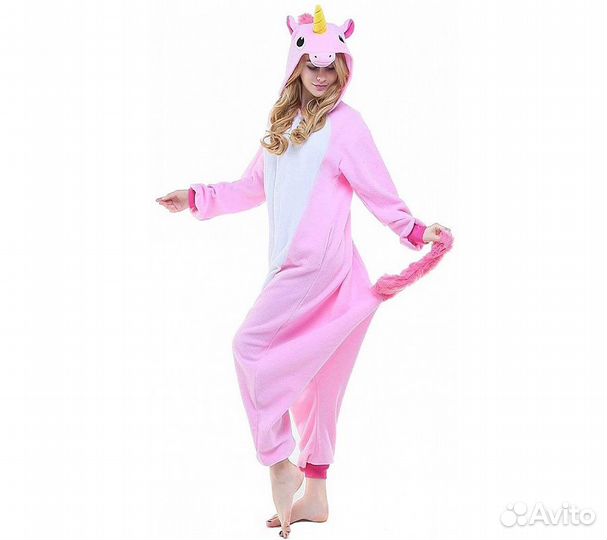 Кигуруми FunFur Единорог Пегас Розовый L