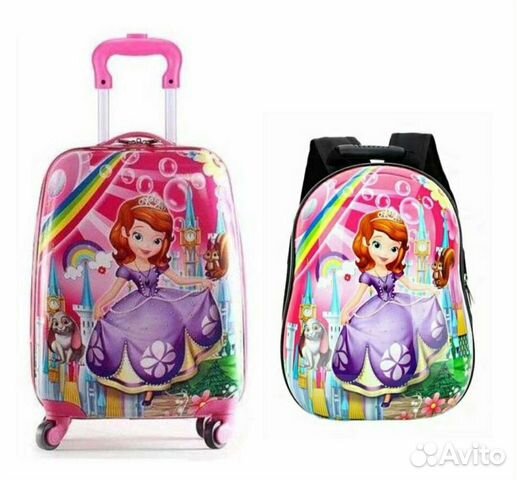 Детский чемодан на колесах Princess Sofia