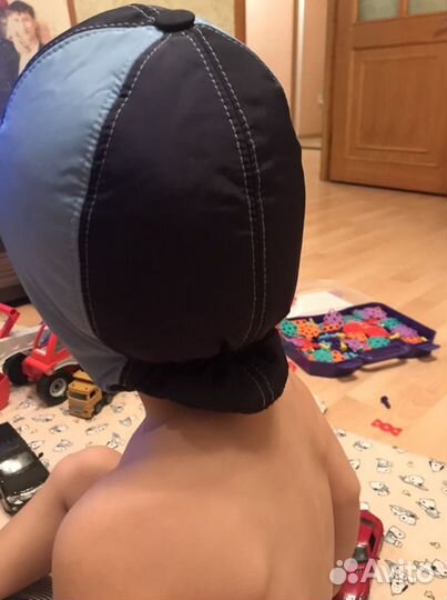 Шапка осенняя теплая для мальчика