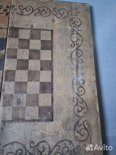 Доска деревянная для игры в шахматы, нарды