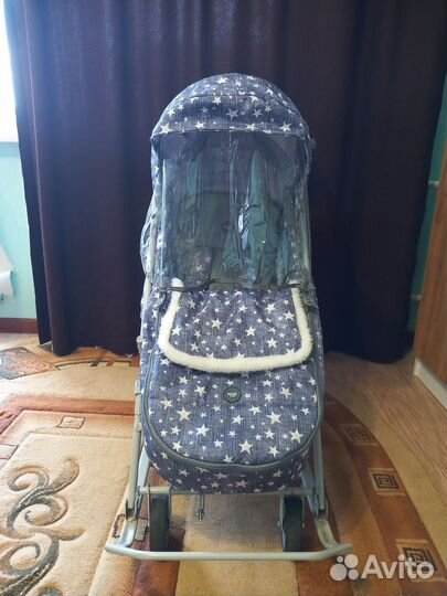 Детские санки коляска