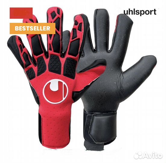 Вратарские перчатки Uhlsport hyperred (оргинал )