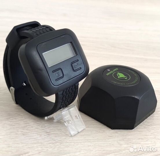 Кнопка вызова официанта Бургер и часы пейджер