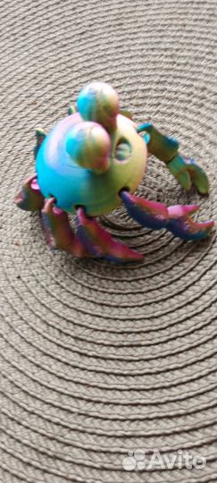 Игрушки на 3D принтере крабик