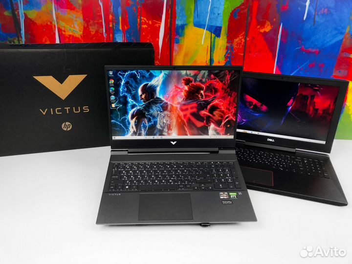 Ультрамощные игровые ноутбуки HP Victus, Dell