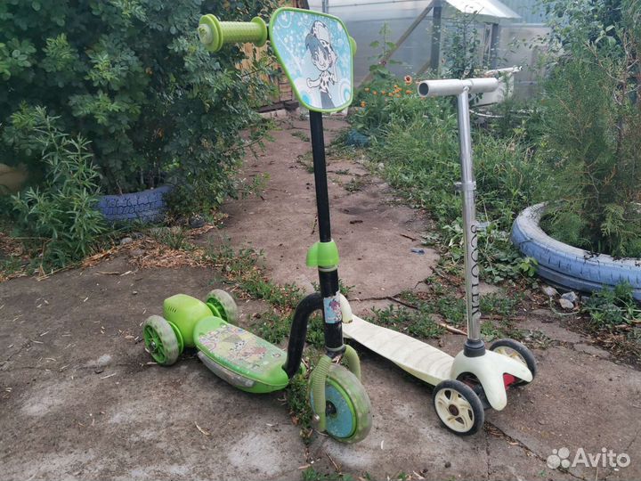 2 Самоката детские трехколесные