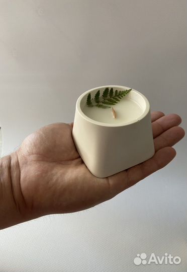 Аромасвечи в гипсе/экопродукт/ручная работа