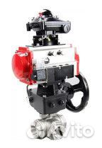 Кран шаровой DN.ru RP.SS316.200.MM 1/2 Ду40 Ру63 стандартнопроходной трехходовой L-тип, нержавеющая