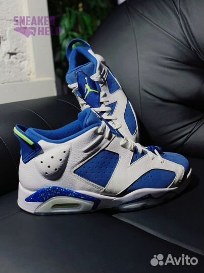 Кроссовки Jordan 6 Low Ghost Green 2015 безкоробки