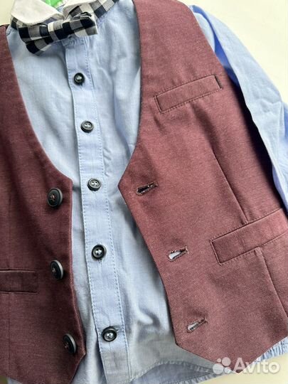 Костюм тройка с бабочкой размер 92