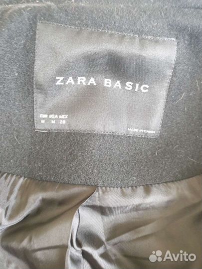 Пальто женское zara черное